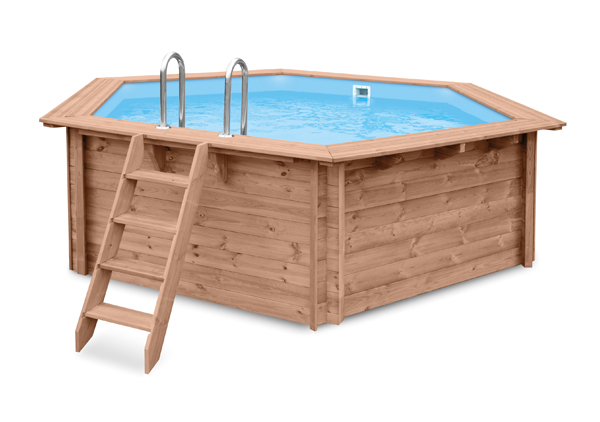 Liner 75/100 zeshoekig houten zwembad Sunny Delight 434 x 376 x 116 cm